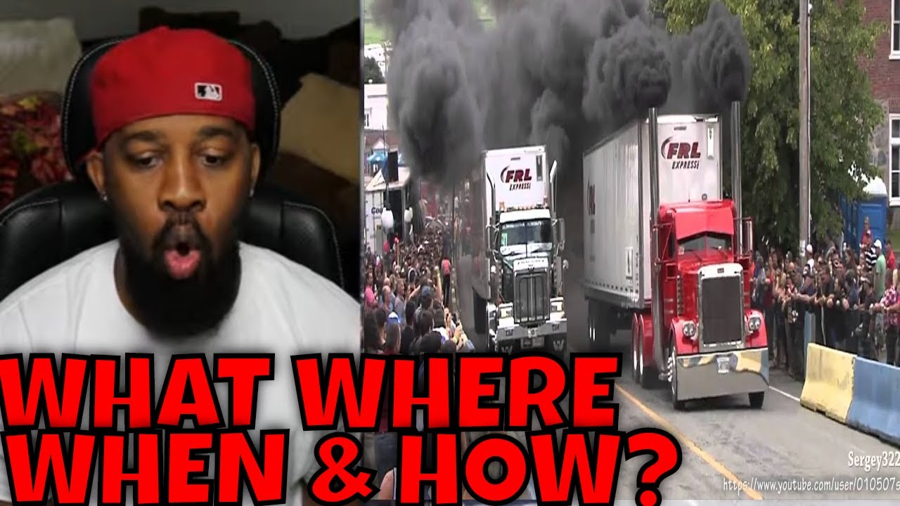 Amazing Semi Trucks Drag Racing - REACTION