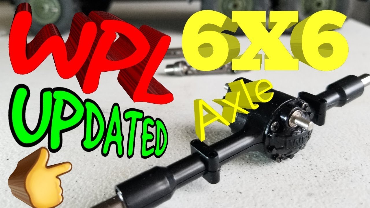 WPL B36, B16 6x6 center axle UPDATED version. Part 1/2 Assembly info