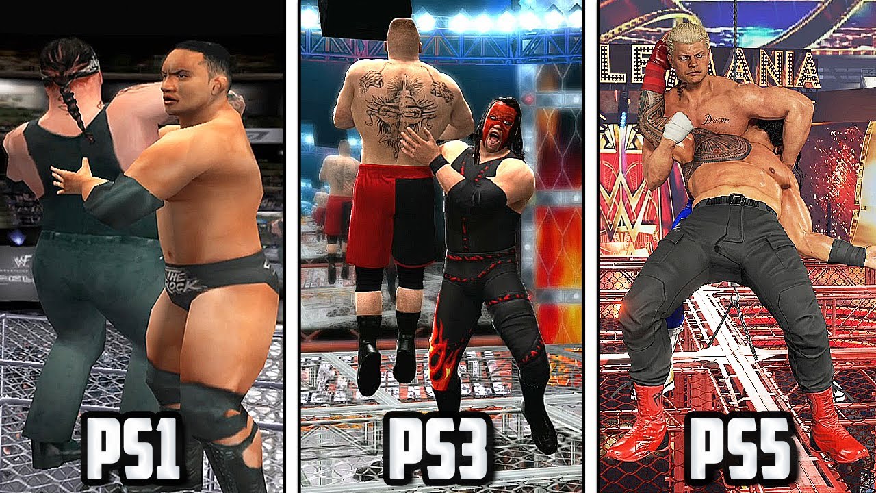 Destroying The Hell In A Cell Roof In EVERY WWE Game!!! (2000 - 2024)