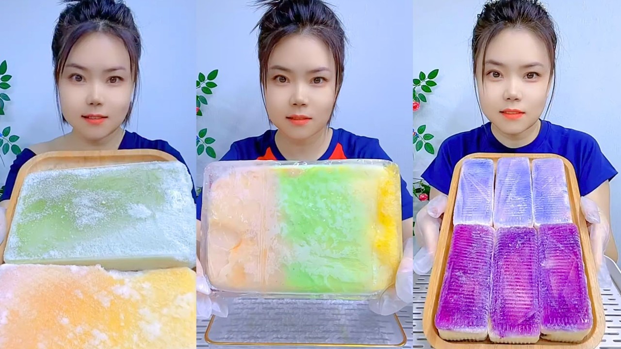 Homemade Traditional Chinese Ice Eating Show #80