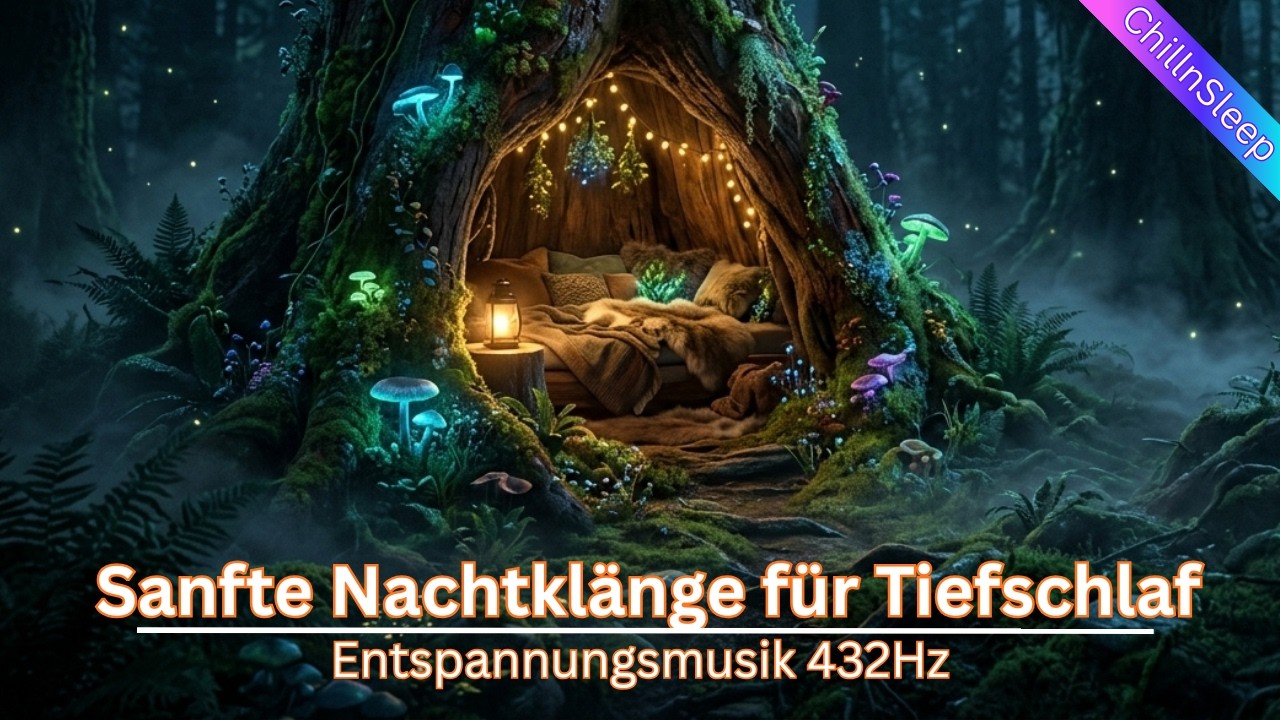🔴 LIVE Entspannungsmusik 432Hz 💤 Sanfte Nachtklänge für Tiefschlaf