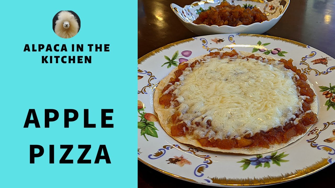 APPLE PIZZA-a perfect sweet and salty snack! Quick and Easy Snack