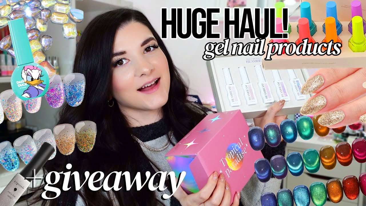 MASSIVE Gel Nail Haul & Giveaway! 🎉 | Korean & Japanese Gels
