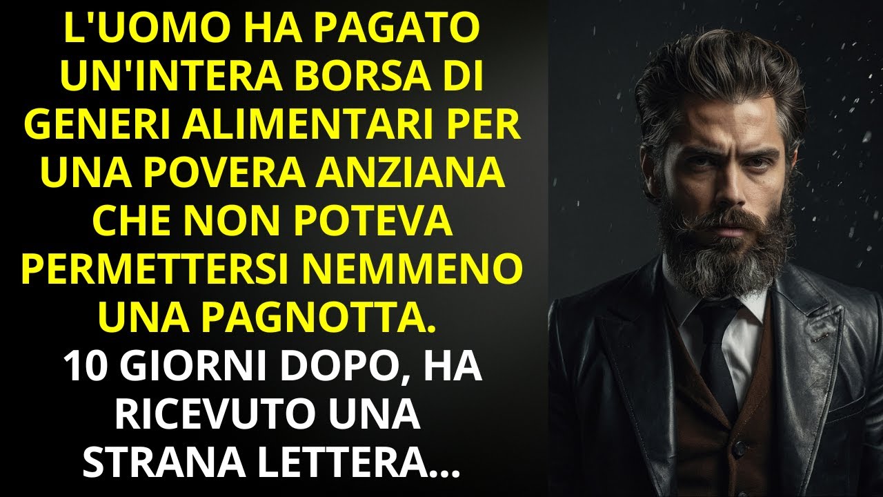 L'uomo compra la spesa per un'anziana che non poteva permettersi nemmeno un pezzo di pane...