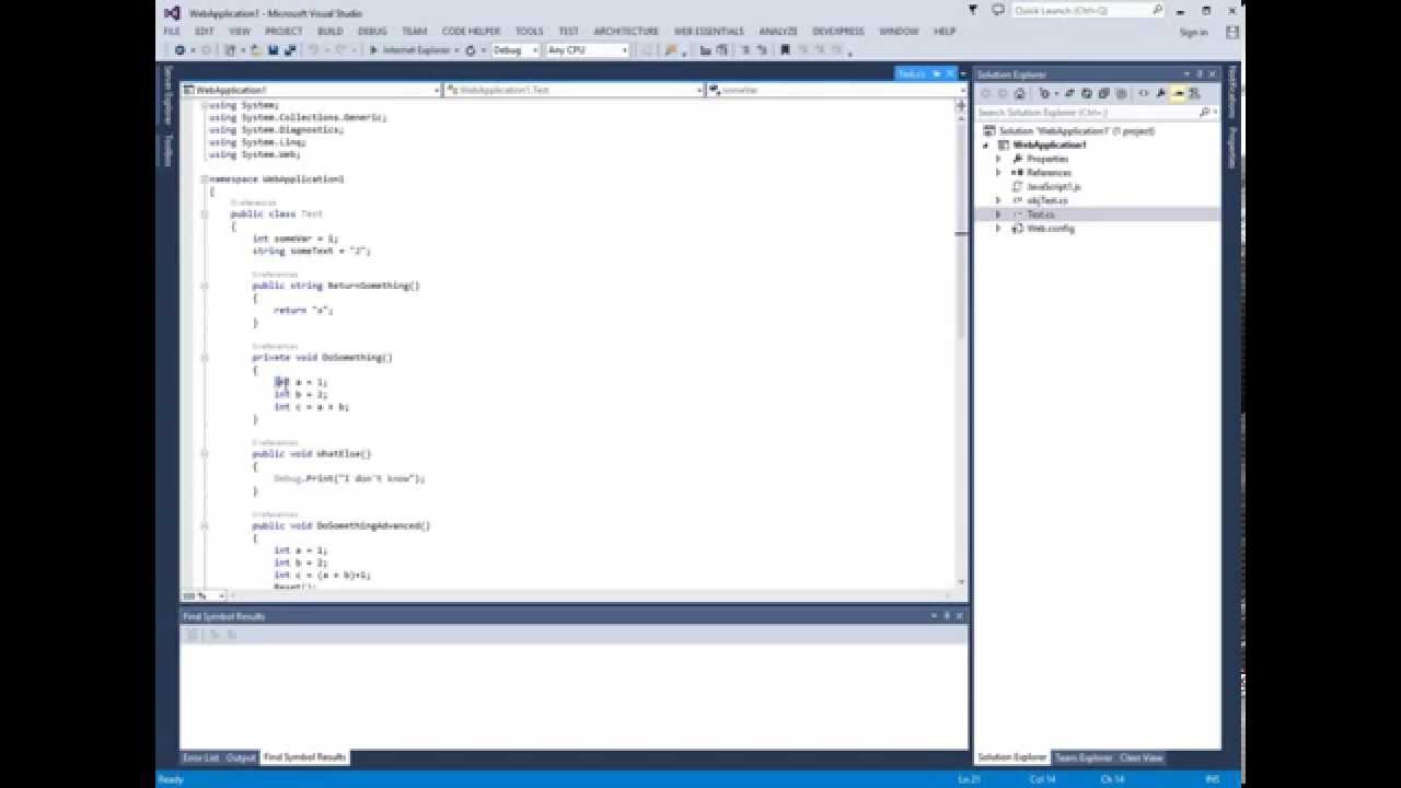 CodeHelper - [C#] Surround Code with try-catch, for, Regions