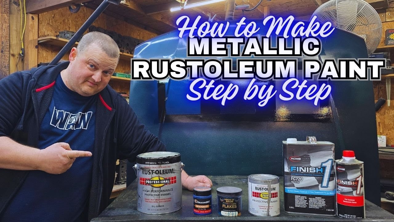 HOW TO MAKE METALLIC RUSTOLEUM PAINT JOBS STEP BY STEP HOW TO