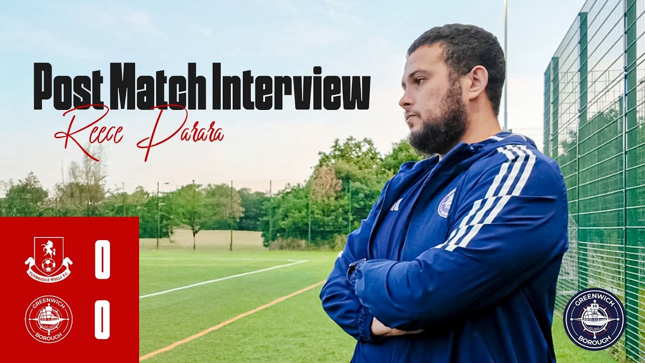 Tunbridge Wells 0 - 0 Greenwich Borough. Reece Parara Post Match Interview