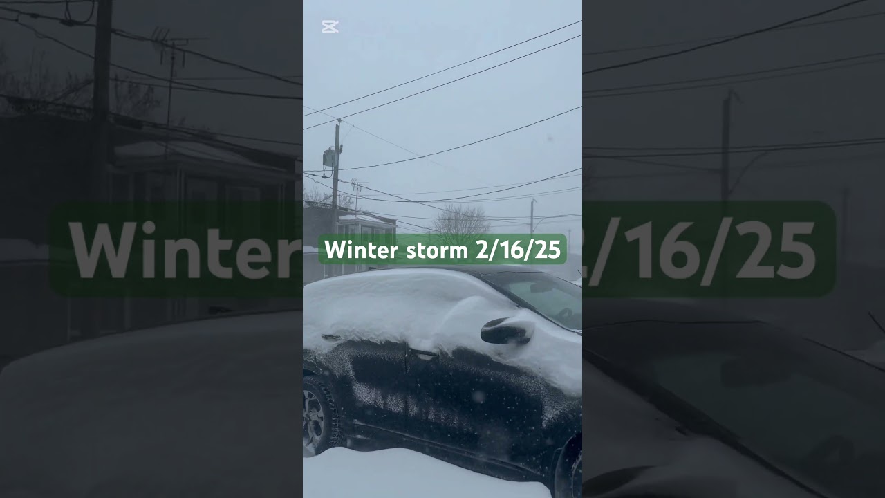 Winter storm in quebec 02/16/25#winter #winter storm 2025##quebec