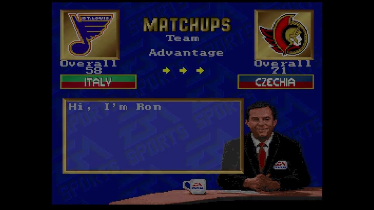 SNES Olympics 26 (semi-final) skills326 (CZE) vs JeffPoutine (ITA) - NHL '94