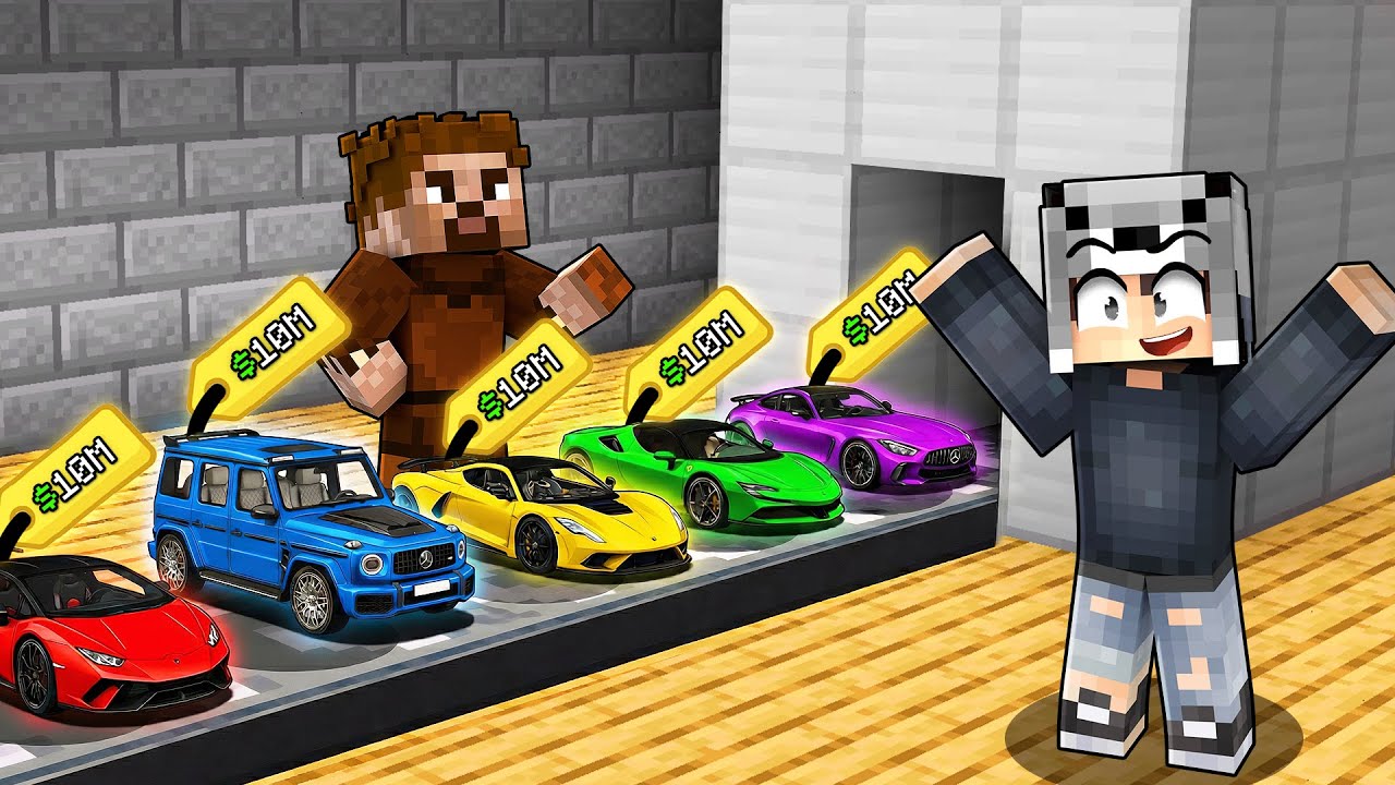 ZENGİN VE FAKİR ARABA FABRİKASI AÇTI - Minecraft