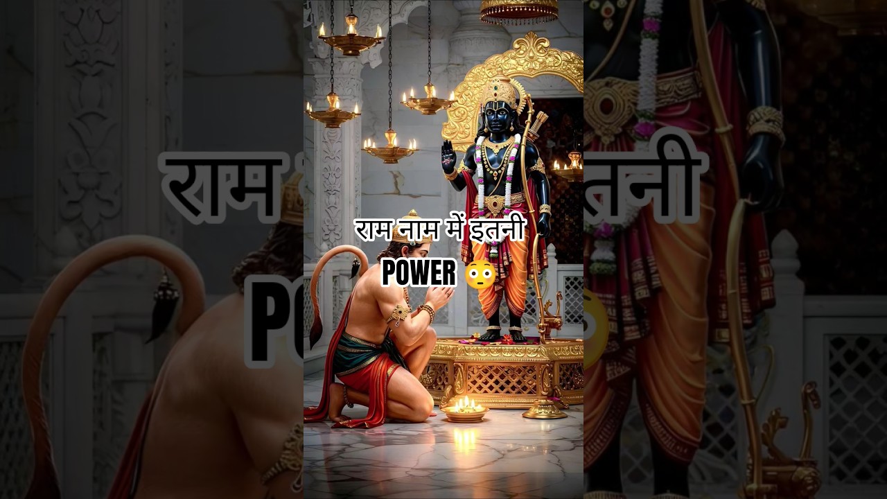 राम नाम में इतनी पावर है 😳 एक बार सच्चे दिल से बोलकर देखो #shorts