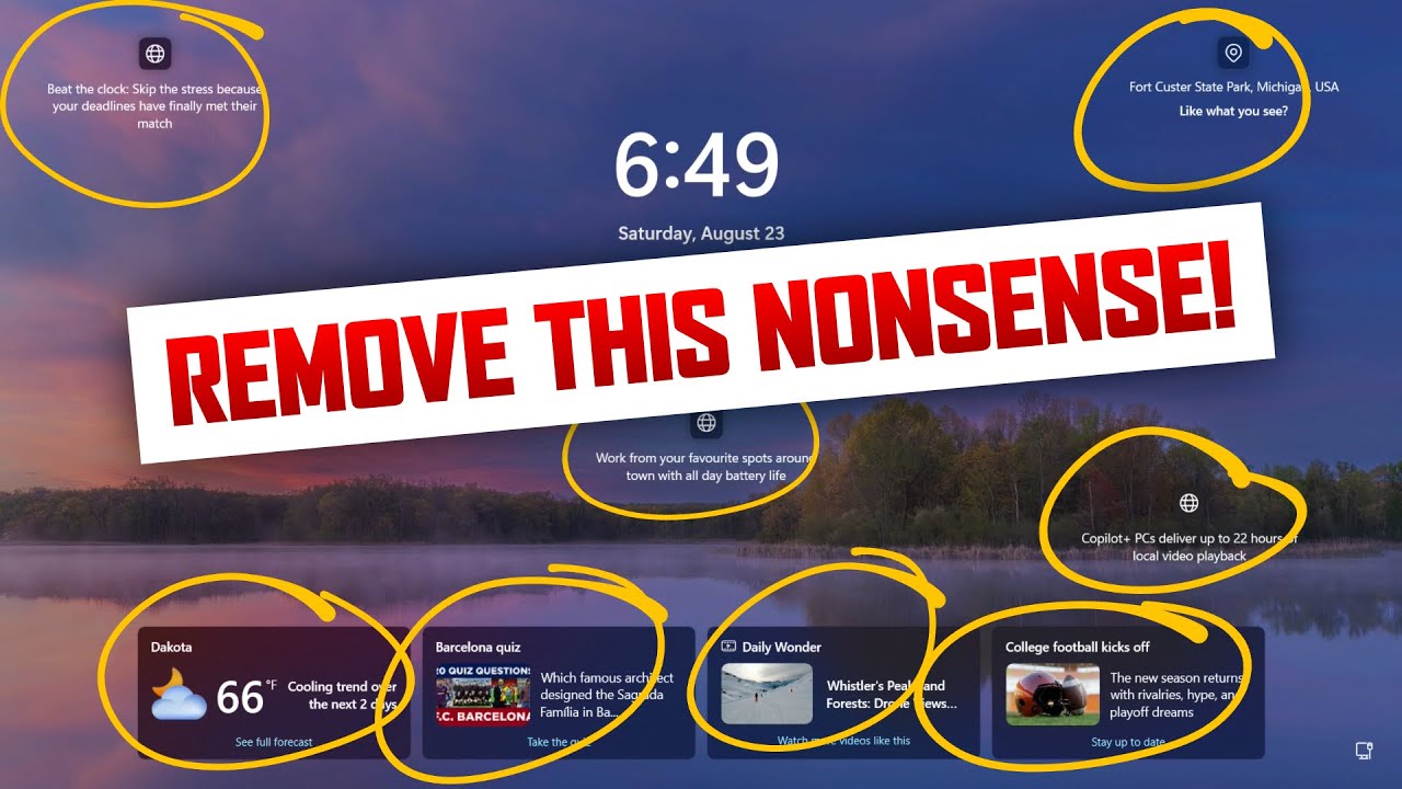 How to Remove News, Weather & Info Widgets from Windows 11 Startup Screen