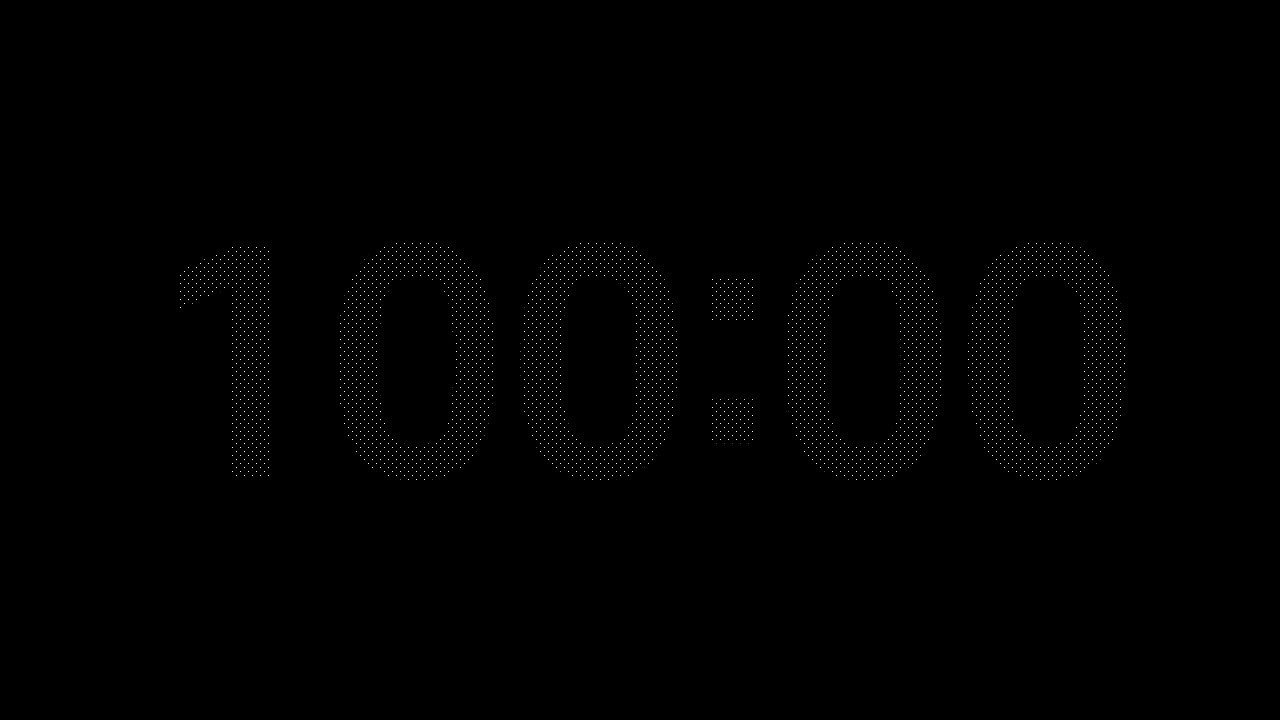 100 Minute Timer - Dot pattern, 1080p HD
