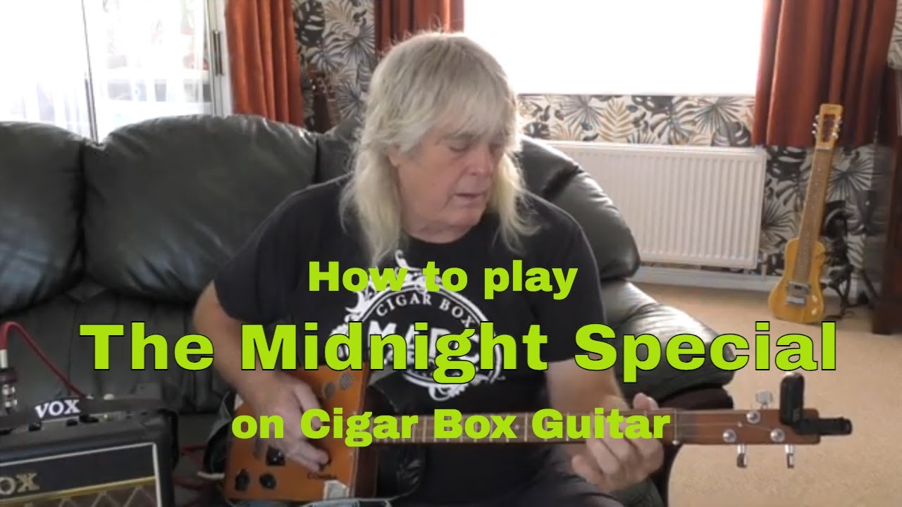 How to play Midnight Special on 3 string cigar box guitar