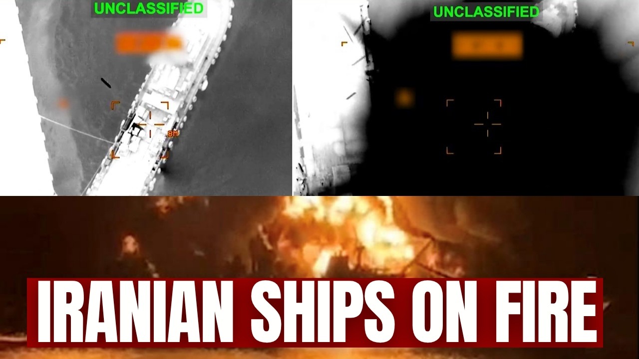 Watch US Destroy Iranian Naval Assests In Strait Of Hormuz