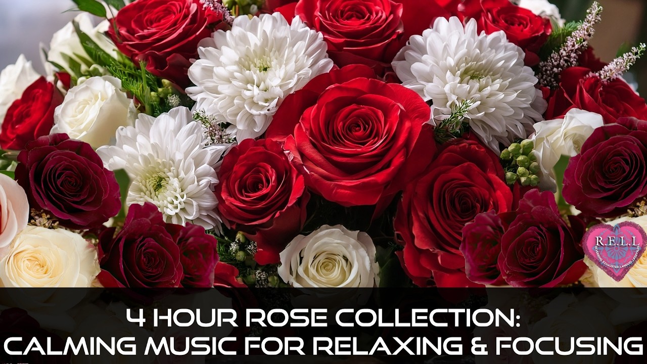 4 Hour Rose Collection: Calming Music for relaxing & Focusing