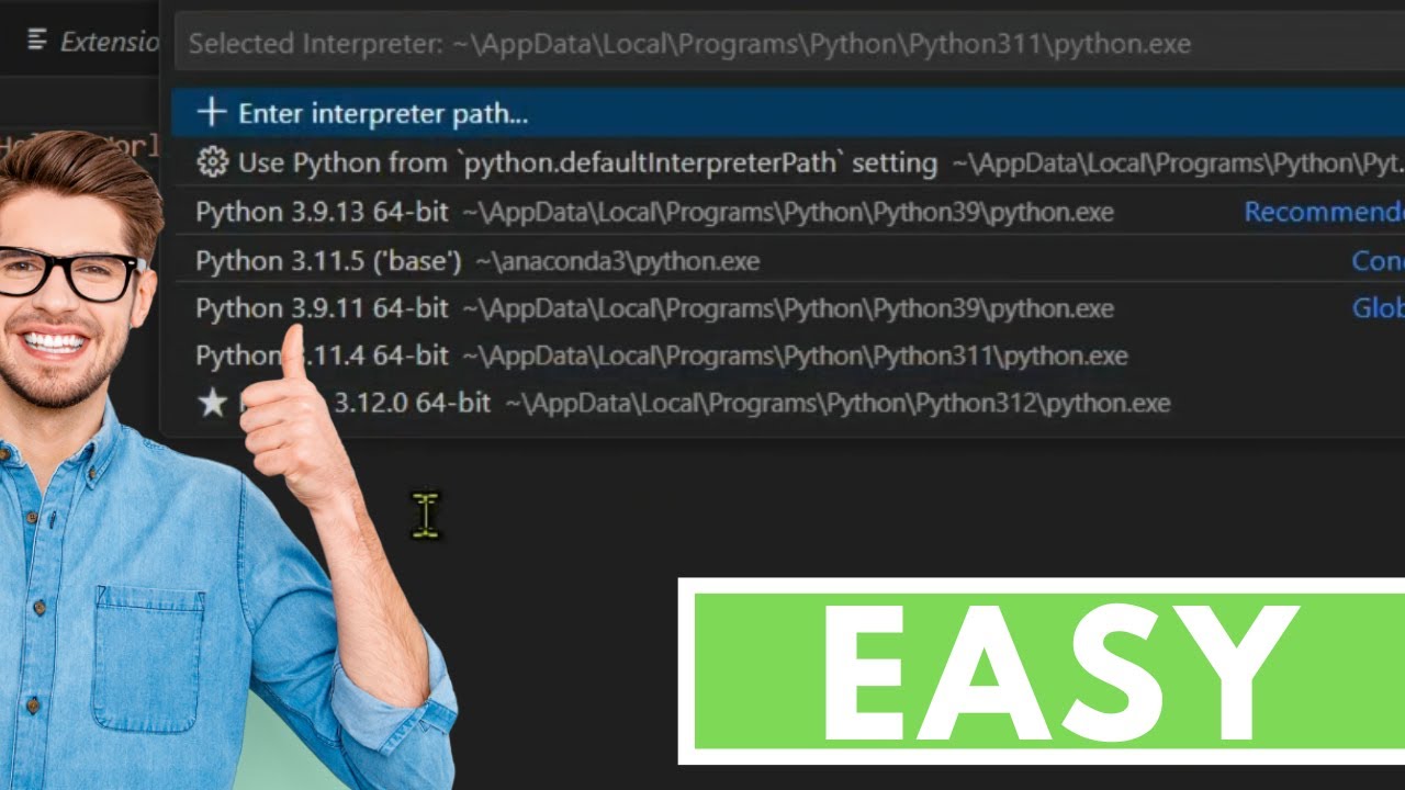 Как добавить путь Python в Visual Studio Code (2023)