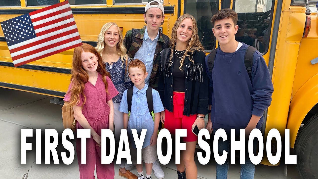 Exchange Students First Day of School in United States of America