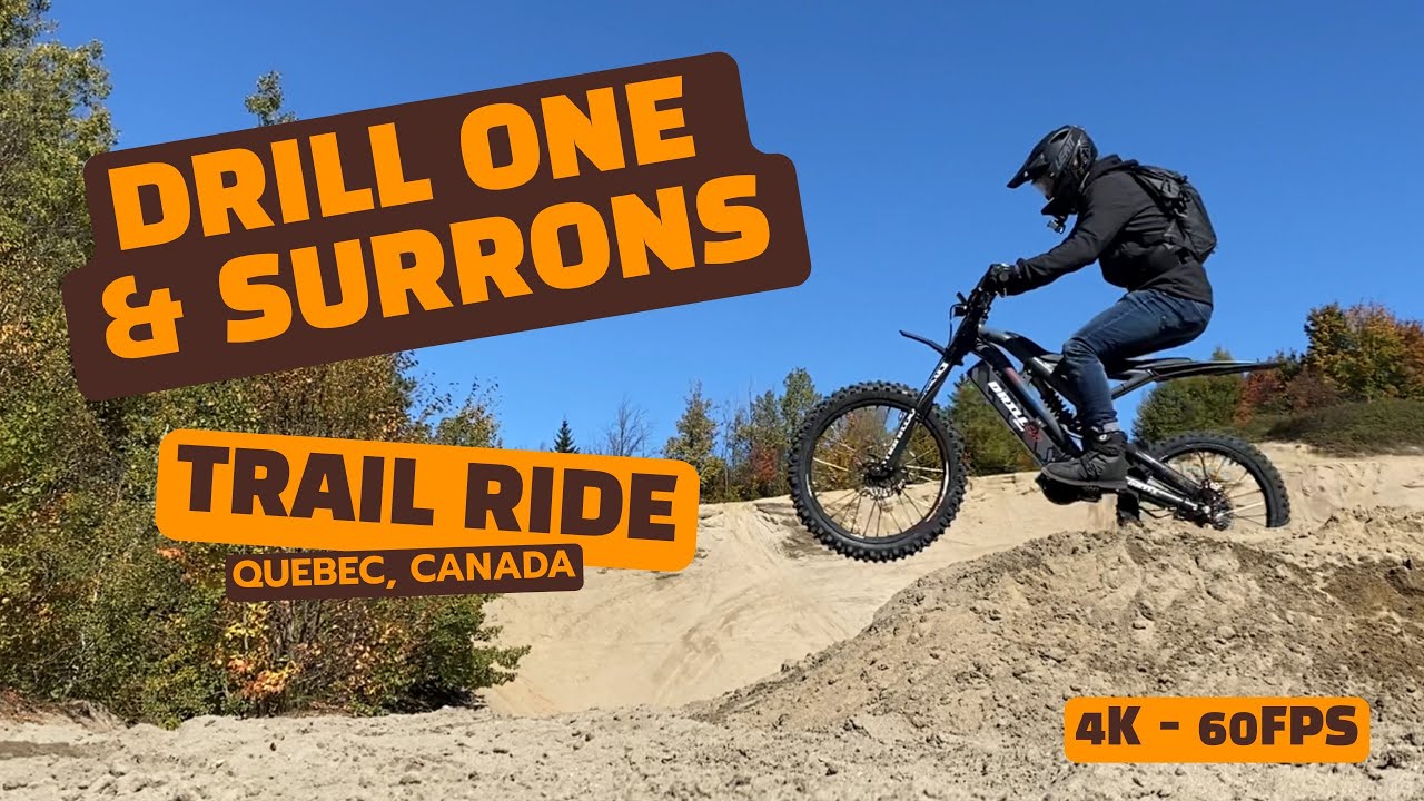 CZEM Drill One 'Enduro' 2022 and Moded Surrons riding in Quebec [4k-60FPS]