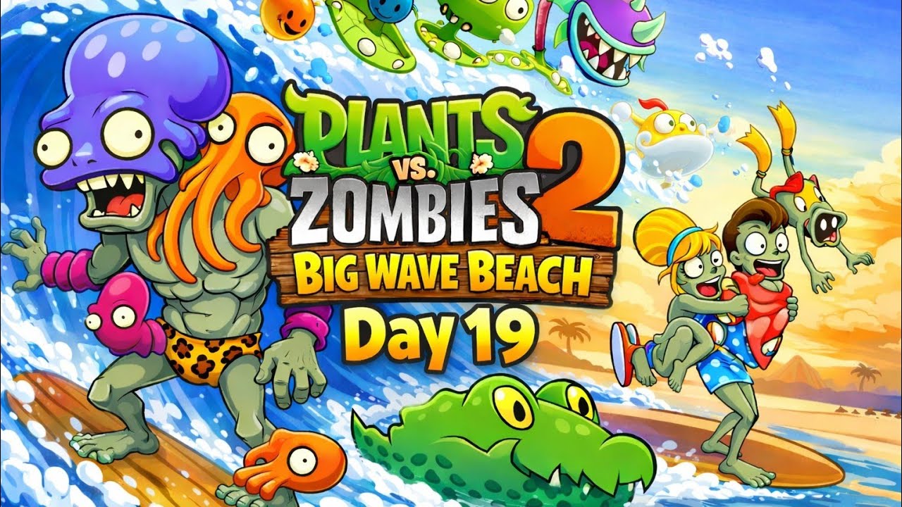 PLANT VS ZOMBIE 2/ BIG WAVE BEACH DAY 19