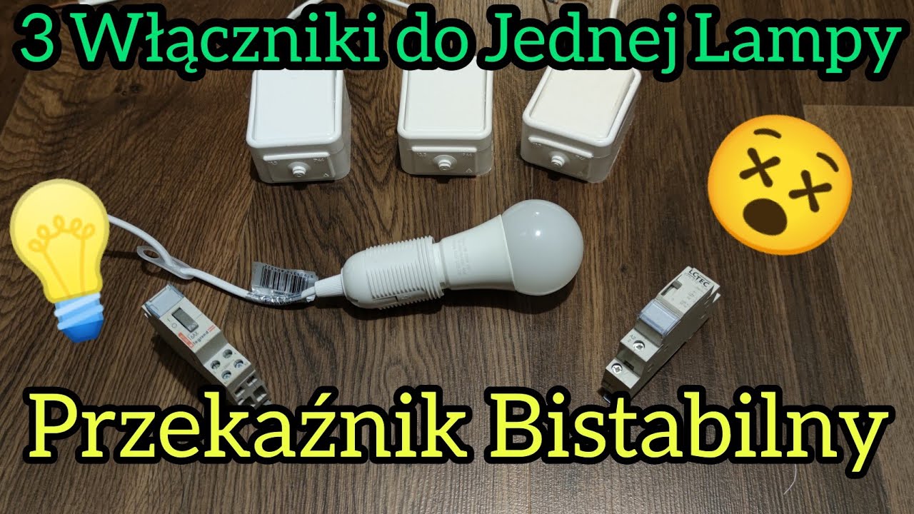Przekaźnik Bistabilny 3-10 Włączników dwonkowych do sterowania Lampy? oświetlenie podwórka, klatki.