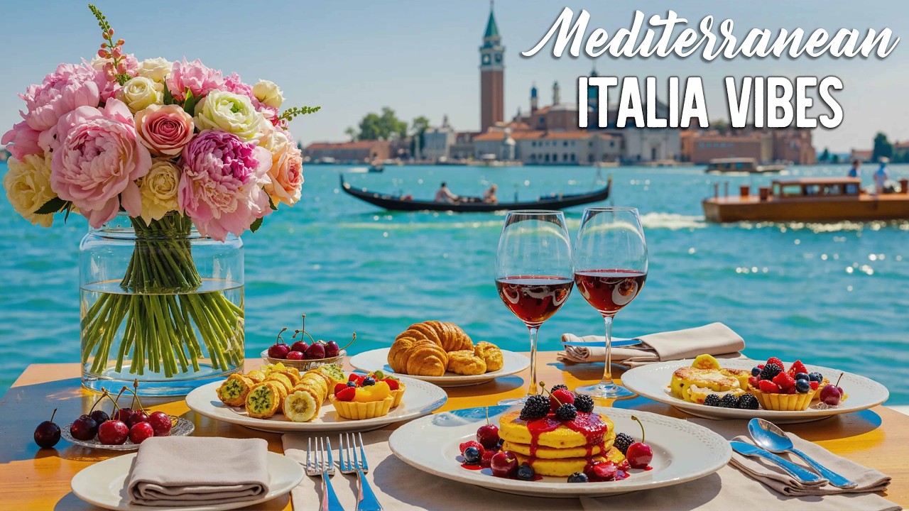 🌊 Relaxing Italian Vibes & Mediterranean Melodies 🍋 2+ Hours Stunning Amalfi Coast & Lake Como 4K