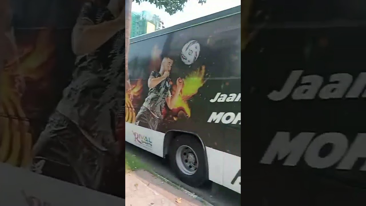 Mohammedan sporting Club team bus(kolkata)#mohammedansportingclub#kolkata#highlights#viralvideo