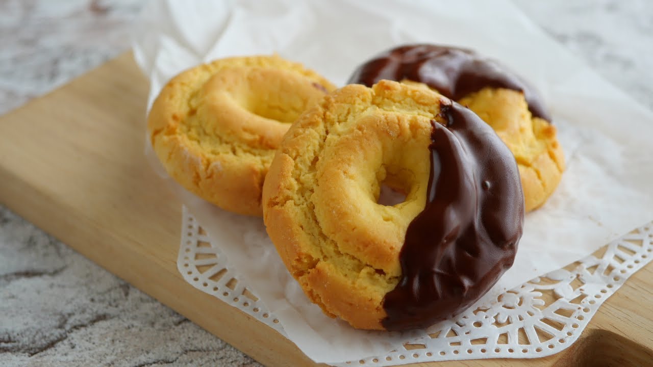 【ミスド風♡米粉のオールドファッションドーナツ】揚げずにサクサク! Old-fashioned rice flour donuts