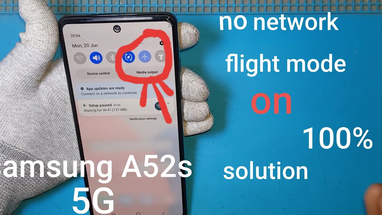 Samsung A52s Flight mode on No network solution सैमसंग A52s फ्लाइट मोड ऑन नो नेटवर्क सॉल्यूशन