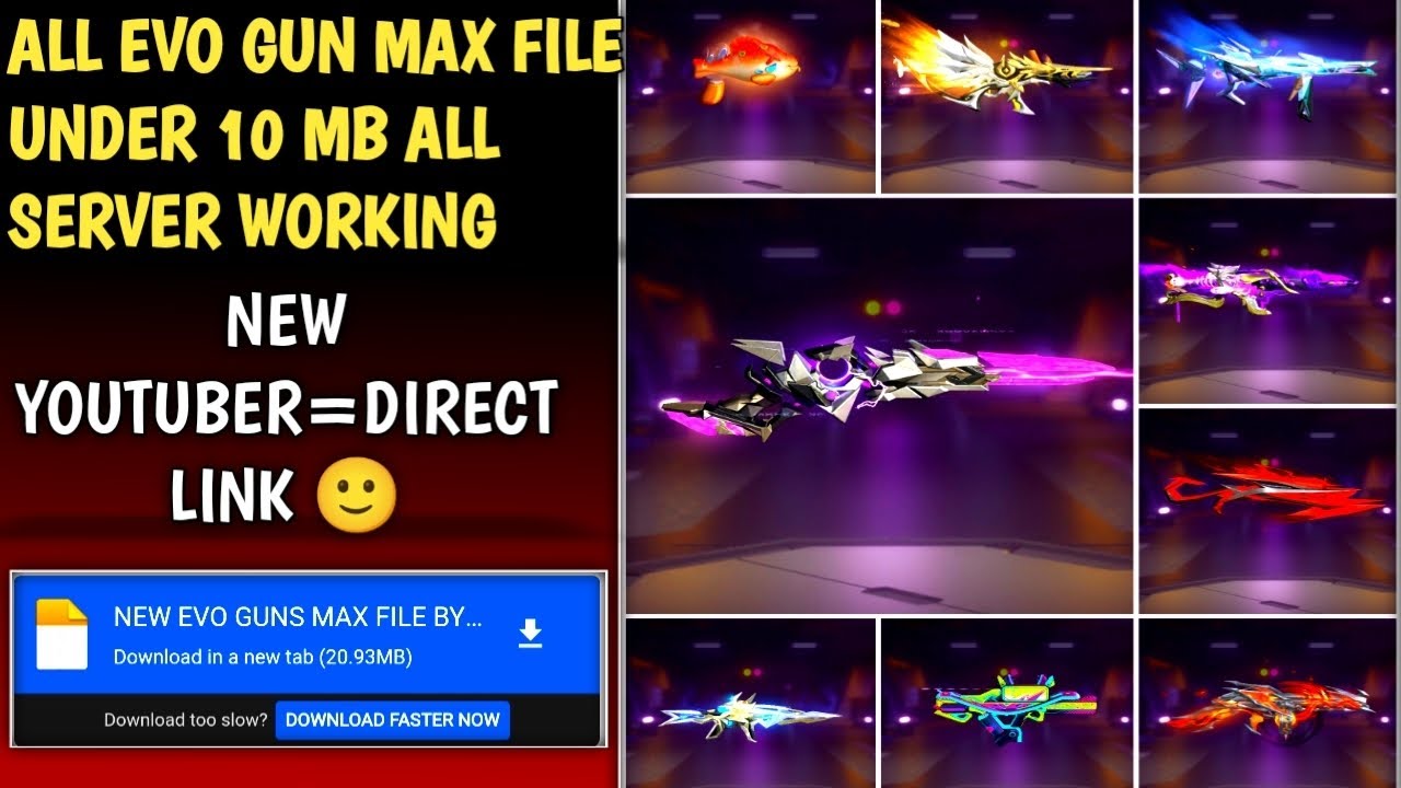NEW EVO WEAPON MAX GLITCH FILE || OB50 100% WORKING GLITCH FILE || EVO GUN MAX FILE 