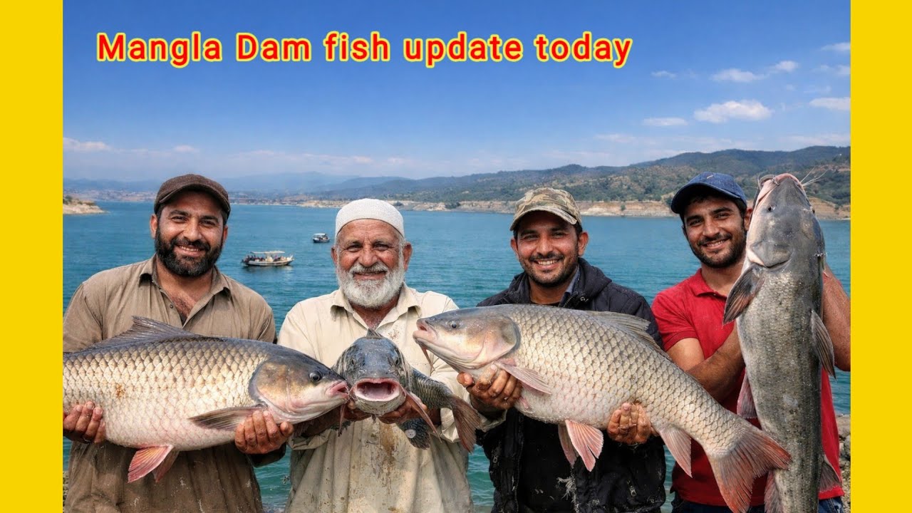 Mangla Dam Fish Update | Fresh Fish Catch, Local Fishermen & Today’s Situation
