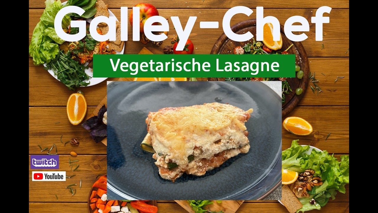 Vegetarische Lasagne mit roten Linsen und Zucchini