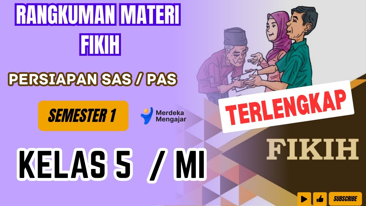 TERLENGKAP | Rangkuman materi Fiqih kelas 5 Semester 1 | Persiapan SAS/ PAS