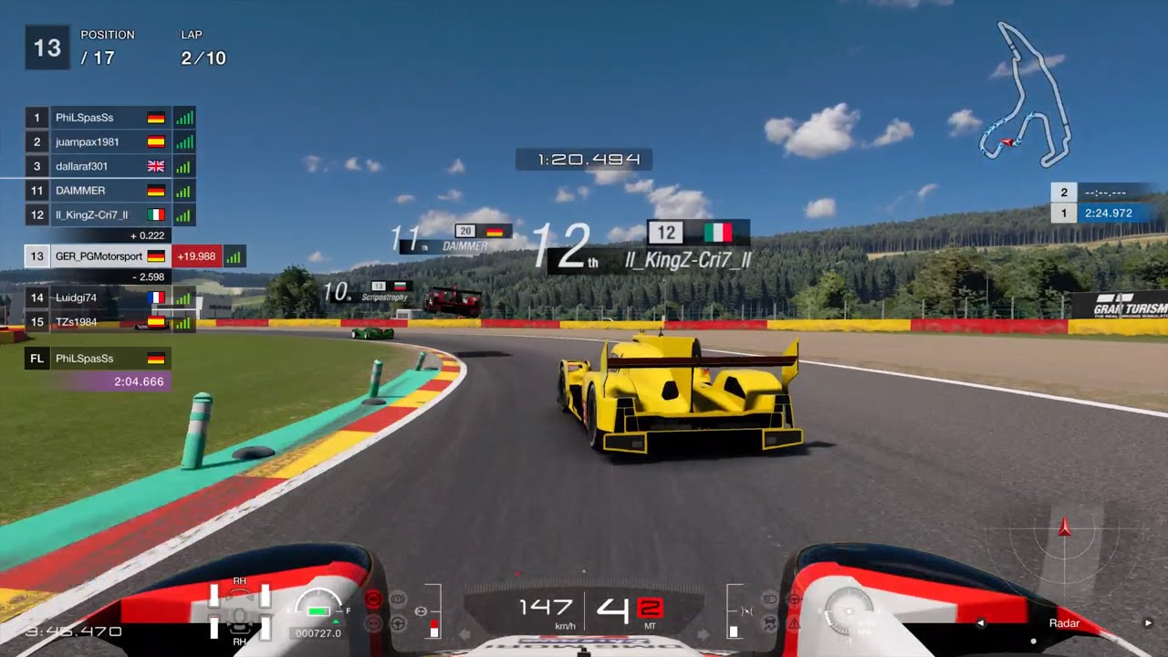Gran Turismo™SPORT | Daily Race | Spa-Francorchamps | Porsche 919 Hybrid | Onboard