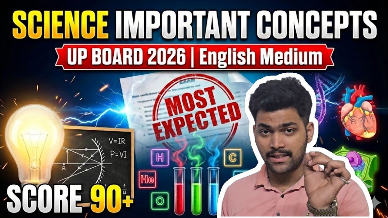 Winning Concepts for Science 🔥 | UP Board 2026 | English Medium Strategy