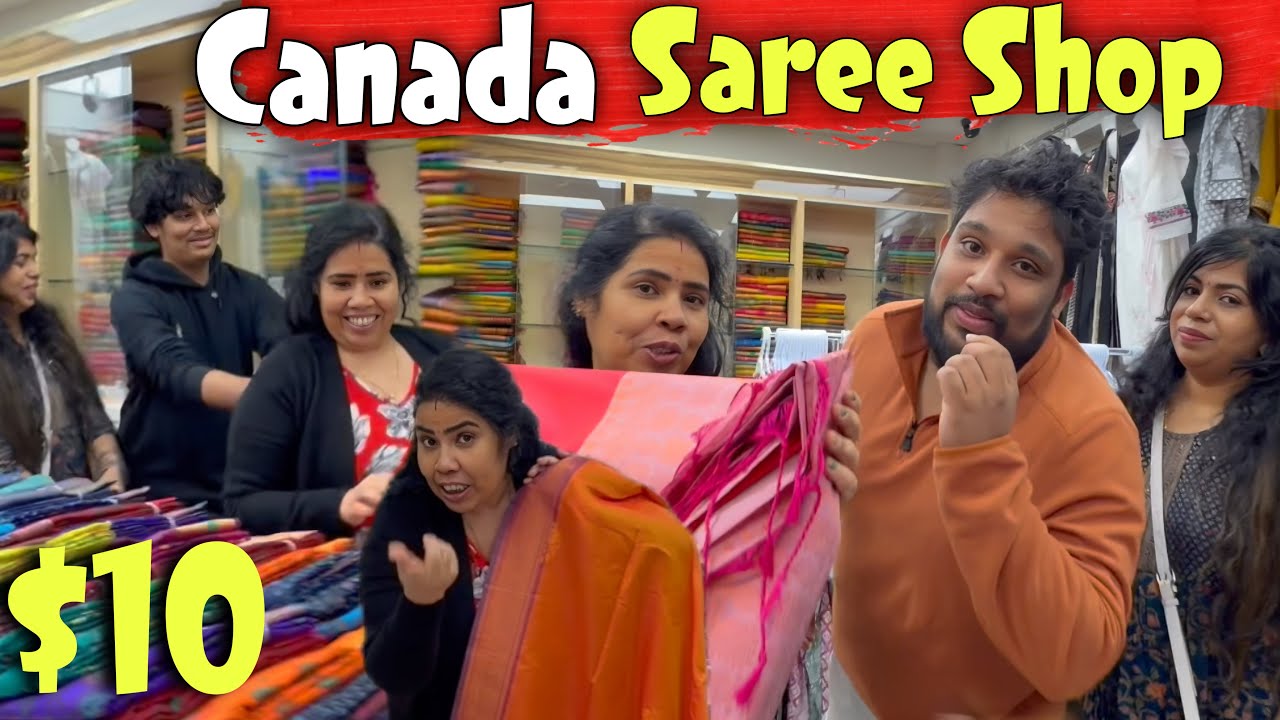 Canada-வில் மலிவு விலையில் Saree😍🇨🇦 | Canda Tamil Vlog - Atputham