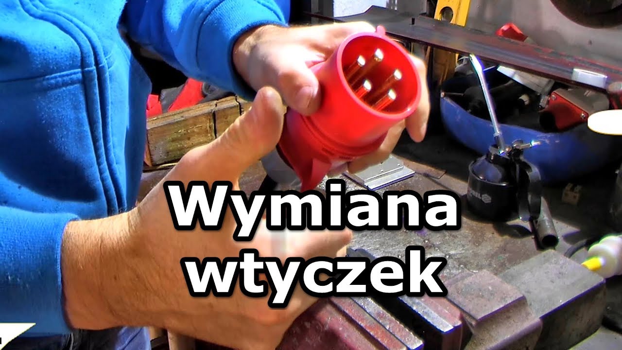 Przedłużacze trójfazowe -  wymiana wtyczek starego typu na nowe