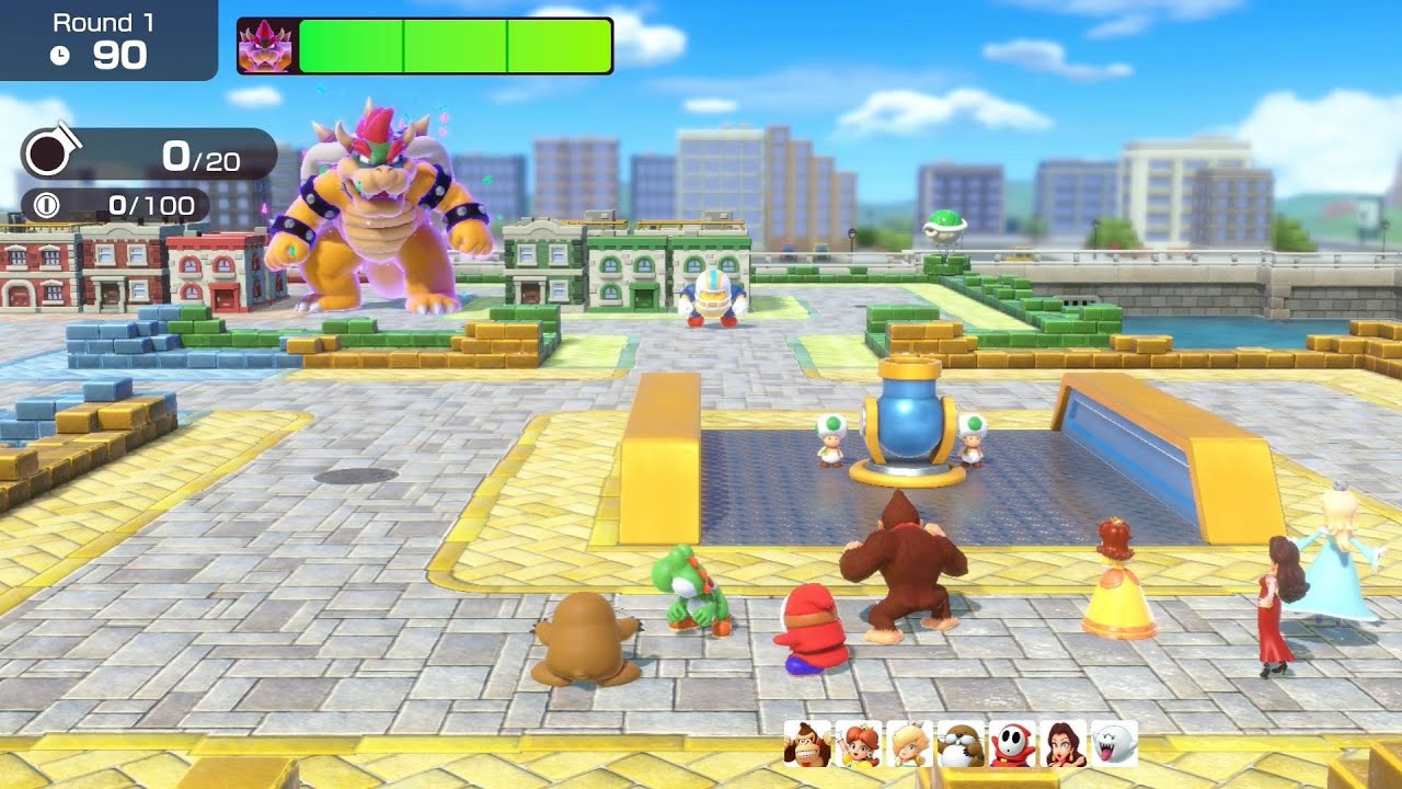 Super Mario Party Jamboree // Bowser Kaboom Squad (Chargin' Chucks - Yoshi) - Walkthrough