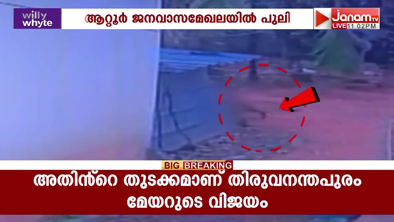 തൃശ്ശൂർ ചേലക്കരയിൽ പുലിയുടെ സാന്നിധ്യം; ദൃശ്യം സിസിടിവി ക്യാമറയിൽ | THRISSUR
