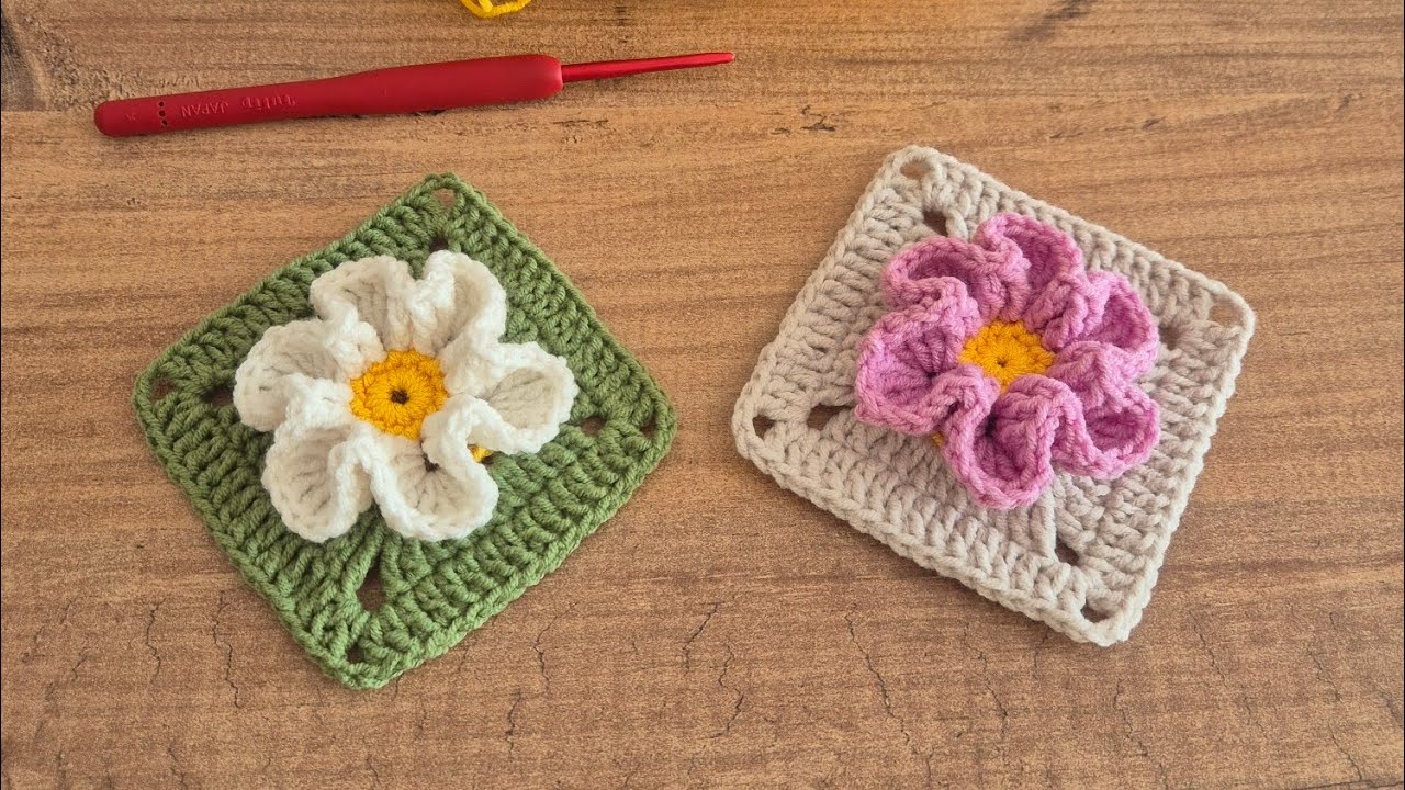 Boyutlu (3D) &ccedil;i&ccedil;ek motif yapımı/flower pattern 