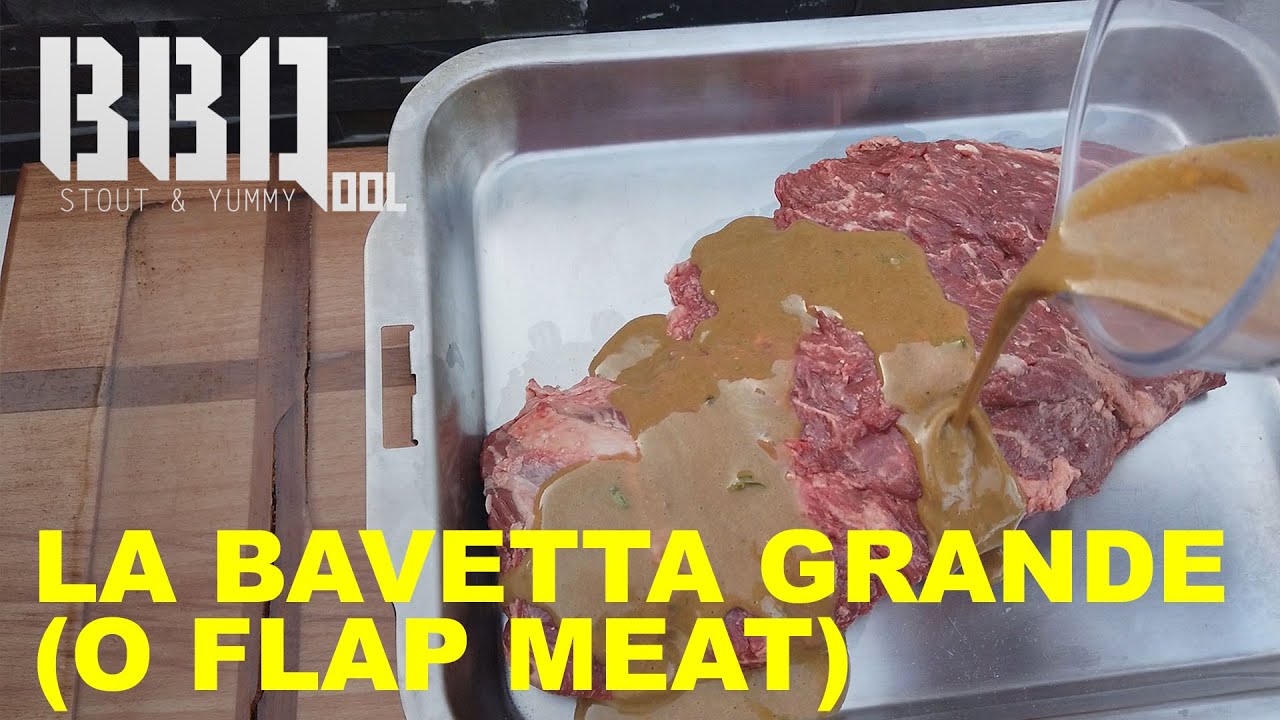 La bavetta grande. O flap meat. Dentro al Big Green Egg