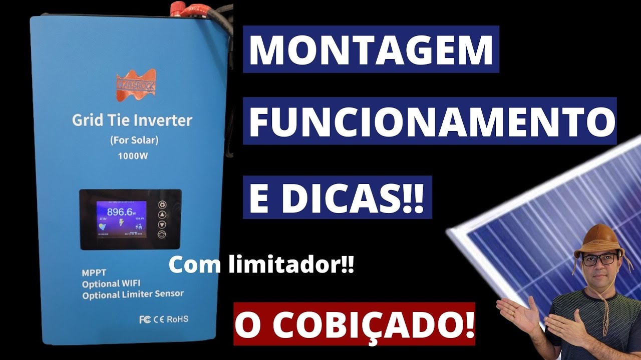 Gri Tie  Limiter - Montagem e Funcionamento - SUN-1000G2 - Azulzão - Energia Solar