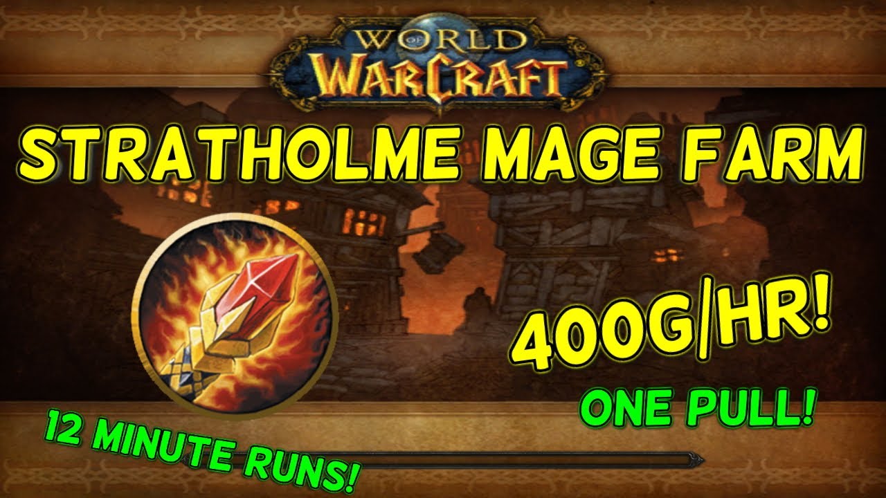 TBC CLASSIC STRAT MAGE GOLD FARM 400G/HR!