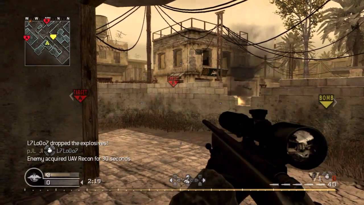 COD4 Sniper | رآحو الطيبين ..+ بدايتي بالأون لاين