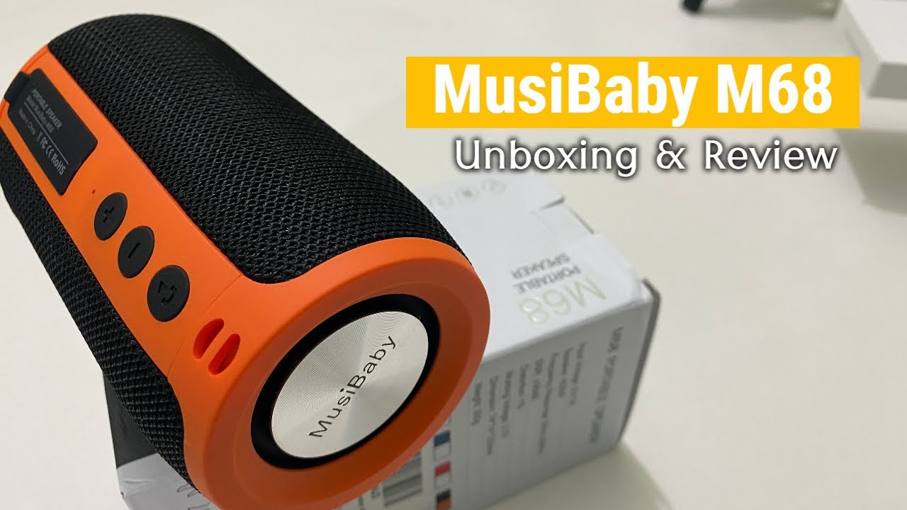 MusiBaby M68 Wireless Portable Speakers Unboxing And Review With Audio Test