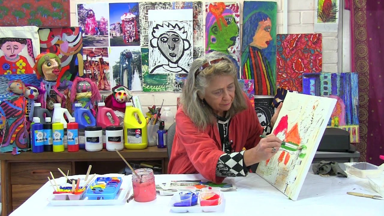 Painting a Mixed Media Collage Part 2