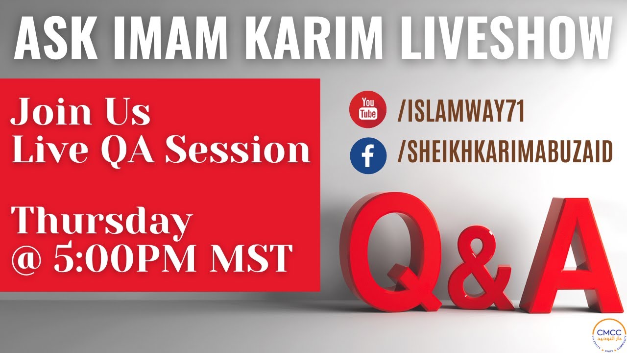 Live Question & Answers I Imam Karim AbuZaid with Timestamps!