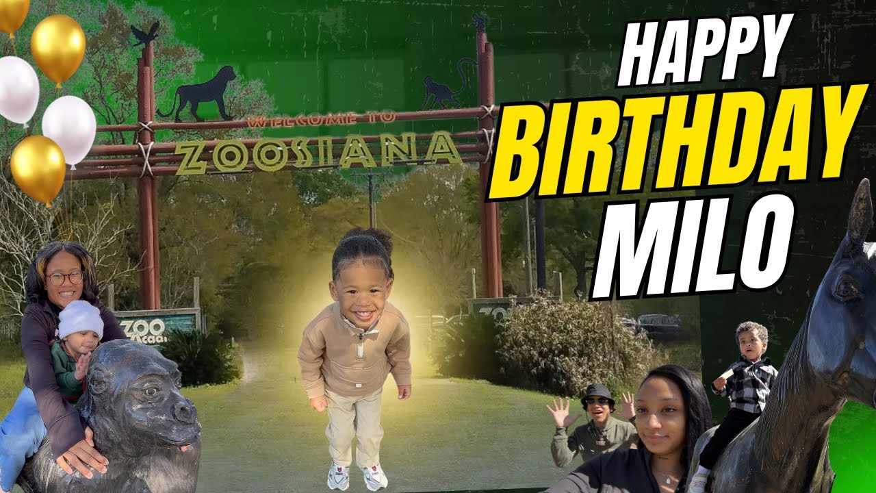 CELEBRATING MILO’S 3RD BIRTHDAY AT THE ZOO !!!