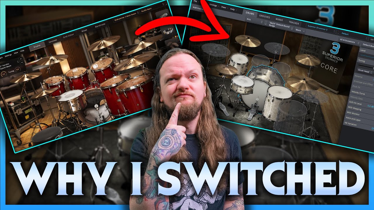 Why I Switched From EZ Drummer 3 to Superior Drummer 3..