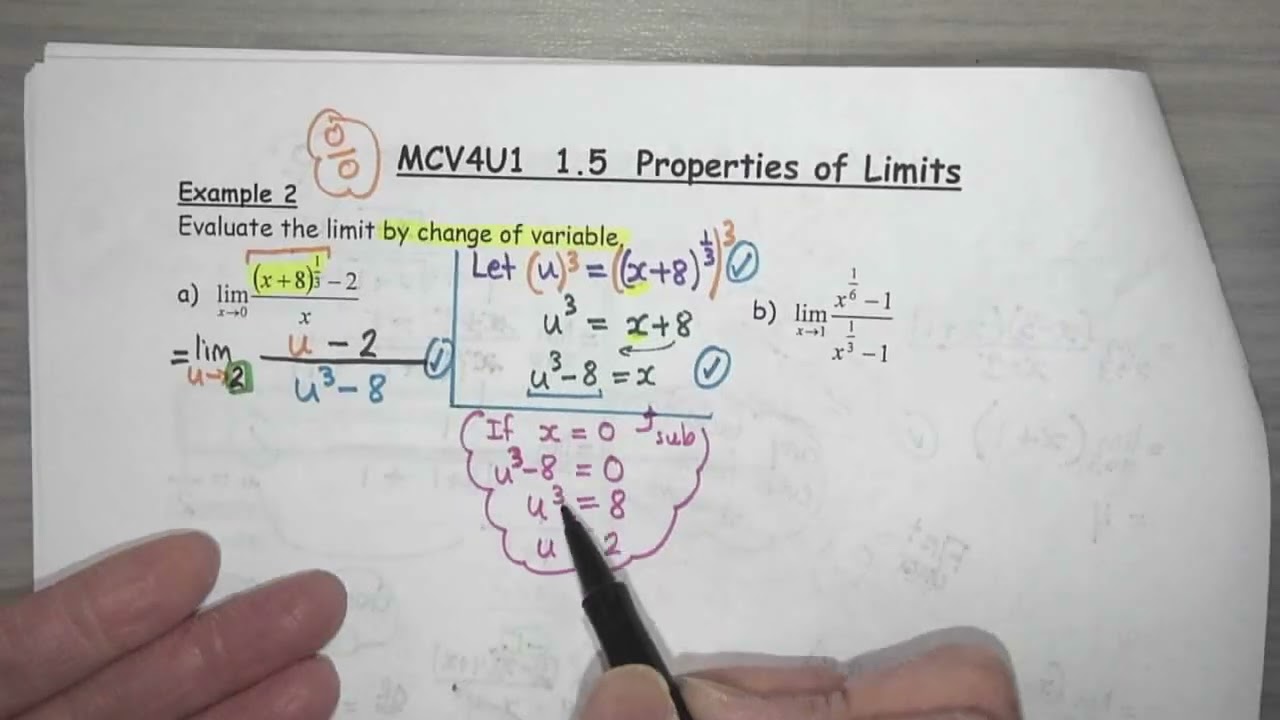 Calculus MCV4U1 1.5 Property of Limits Part 3